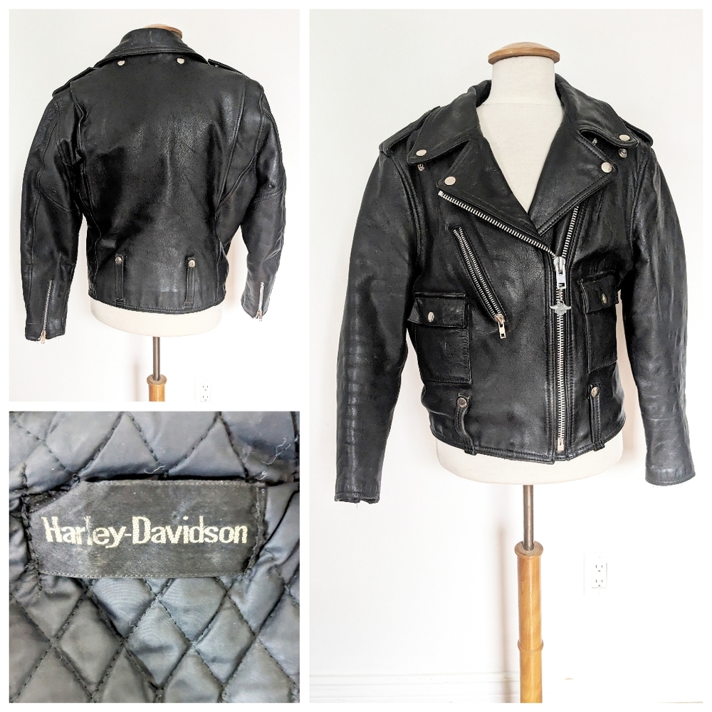 Leather Women's Harley Davidson Moto Jacket